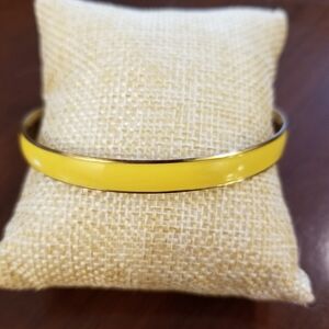 J Crew Gold Enamel Bangle Bracelet